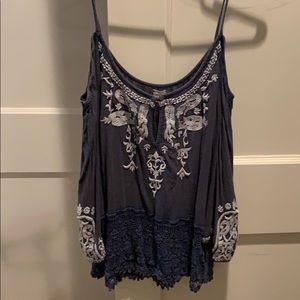 Open shoulder blouse